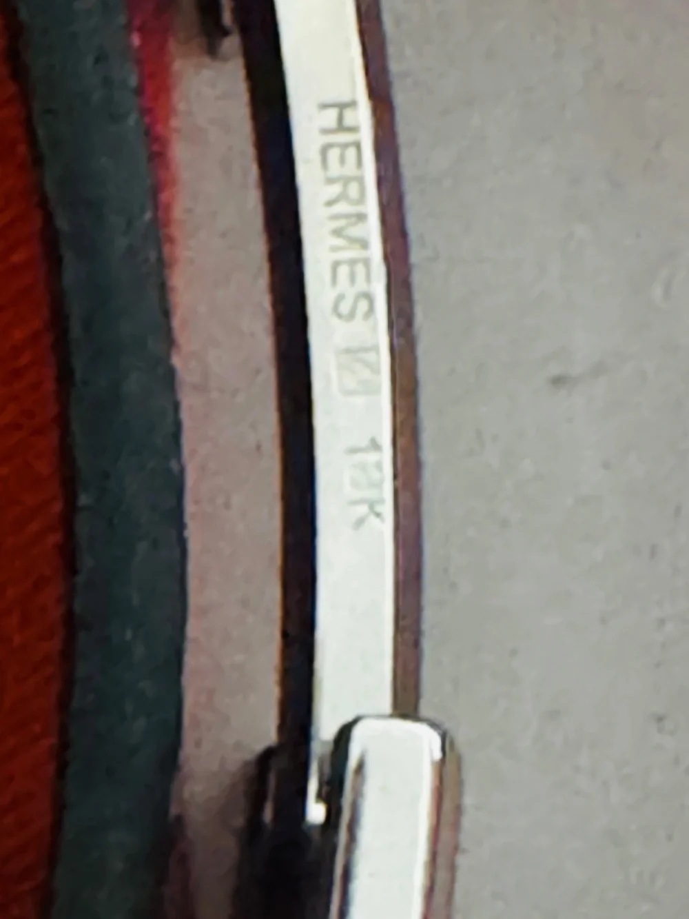Hermes Brown and Black Belt with Silver Hardware